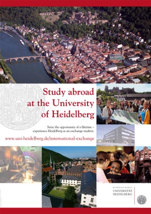 Plakat für das Akademische Auslandsamt der Uni Heidelberg, 2007/2010